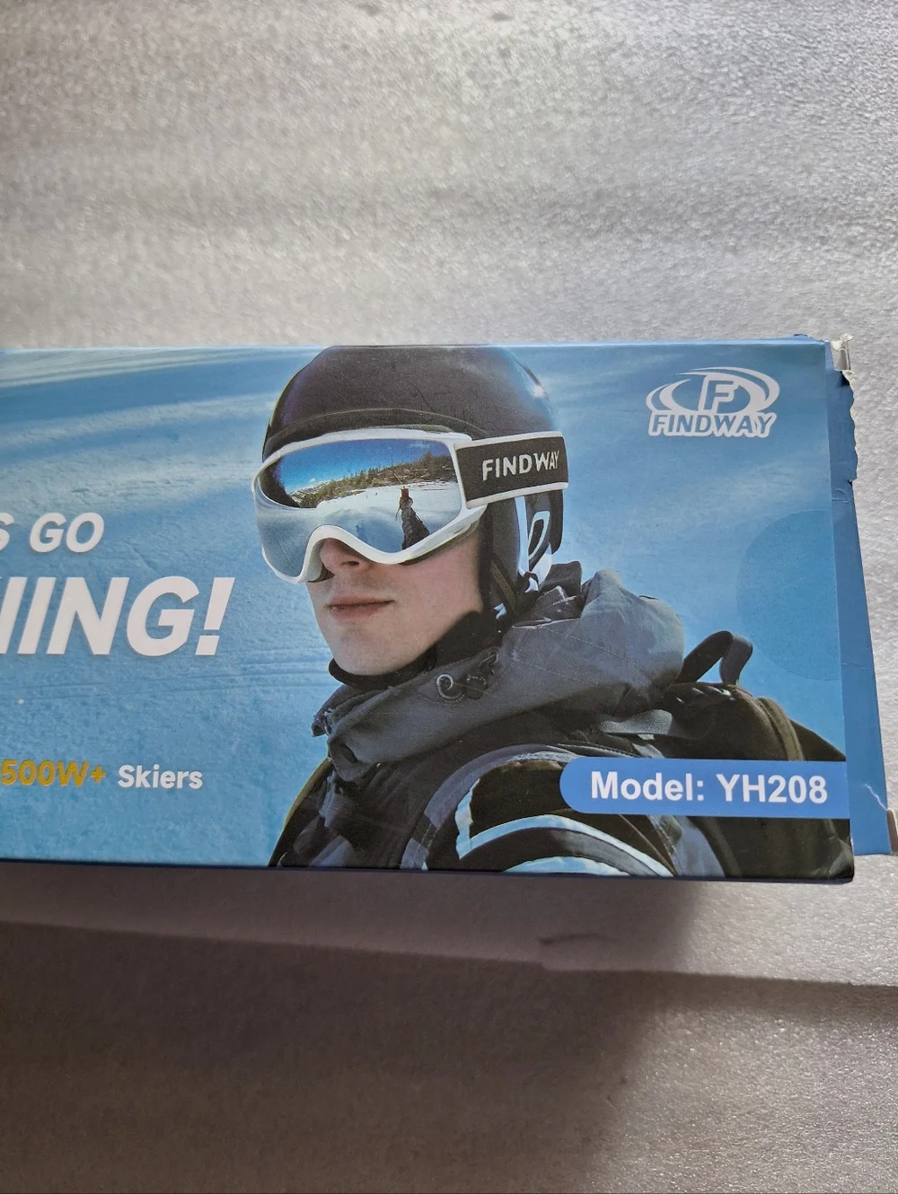 Findway Ski Goggles OTG Snowboard Goggles Men Women Youth UV400 Anti-Fog NWT